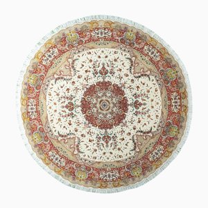 Tabriz Hand-Knotted Rug in Wool