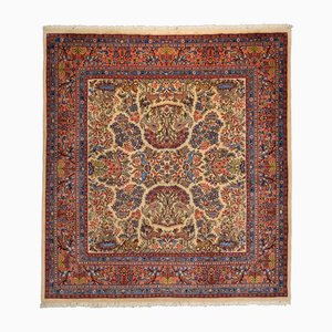 Sarough Hand-Knotted Rug in Virgin Wool