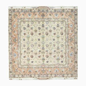 Tabriz Hand-Knotted Rug in Wool