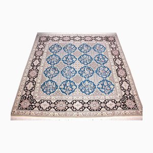 Hand-Knotted Rug with Floral Pattern