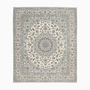 Tapis Fait Main à Motif Floral Nain