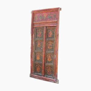 Portes Peintes Indiennes dans Cadre d'Origine
