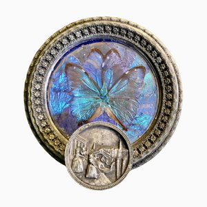 Vintage Silver-Plated Venetian Butterfly Wings Coat Hanger, 1920s