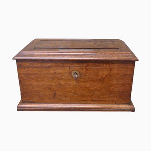 Arts and Crafts Briefkasten aus Goldener Eiche, 1880