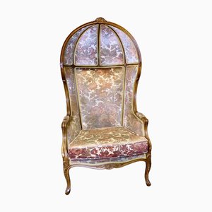 Vintage Boudoir Chair in Velvet, 1920