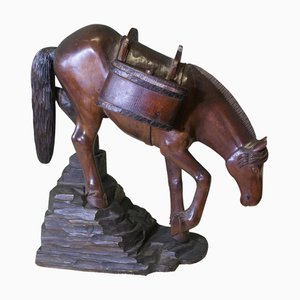 Carved Model of Mongolian Pack Horse, 1900s