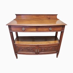 Buffet Art Nouveau in legno di noce intagliato, fine XIX secolo