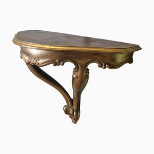 Console Murale Dorée, France, 1960s