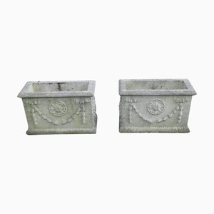 Large Rectangular Planters, 1960, Set of 2