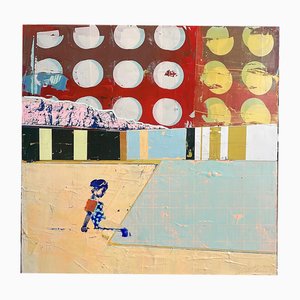 Dan Parry-Jones, Nageur avec Brassards Orange, 2025, Technique Mixte