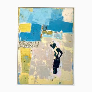 Dan Parry-Jones, Cornwall Beach, 2025, technique mixte