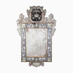 Miroir Vénitien Vintage en Verre Murano, 1920s