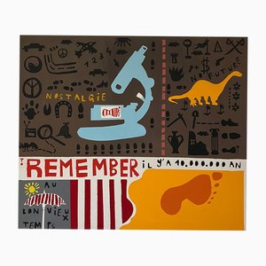 Alexandre Schaller, Times, Acryl auf Leinwand, 1990er