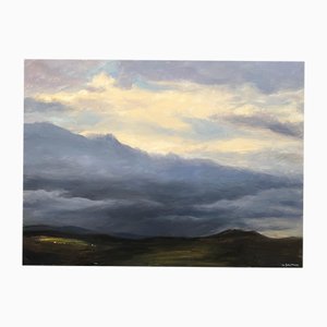 Claude Sauthier, Auvergne, 2, Oil on Wood, 1970s