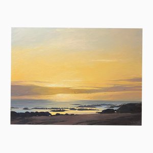 Claude Sauthier, Dawn, óleo sobre madera, años 70