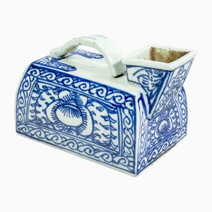 Painted and Enameled Ceramic Pot