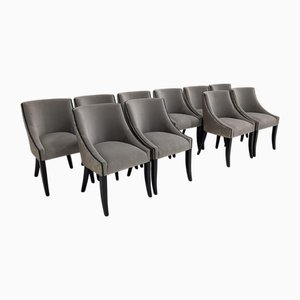 Vintage Dining Chairs, Set of 10