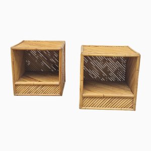 Bamboo Nightstands from Vivai Del Sud, 1970s, Set of 2