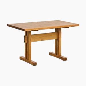 Pine Dining Table by Charlotte Perriand for Les Arcs, France, 1970s