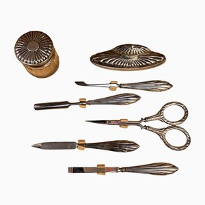 800 Silber Maniküre Set, 1890er, 7 . Set