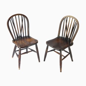 Sedie Windsor antiche in legno, Regno Unito, inizio XX secolo, set di 2