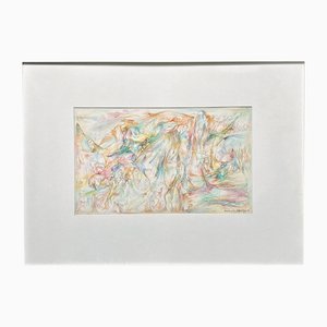 Bernard Schultze, Colored Pencil Drawing, Signed, 1976, Informel