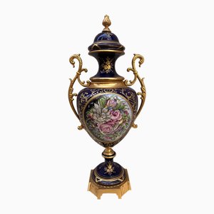 Céramique Décorée à la Main Bleu Poutish, 1890s