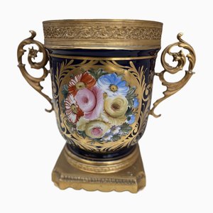 Handverzierte Keramikvase, 1890er