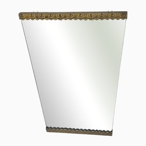 Miroir avec Cadre en Laiton attribué à Giancarlo Maroni, Italie, 1950s