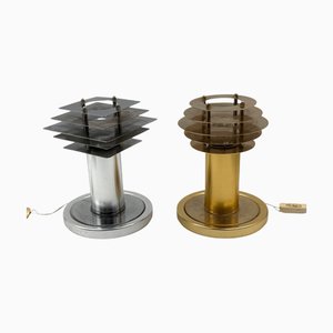 Lampes de Bureau Space Age, Italie, 1970s, Set de 2