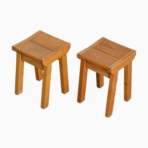 Stools attributed to Christian Durupt, Meribel, 1960s, Set of 2