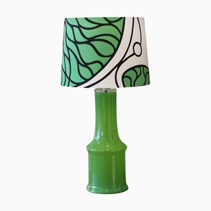 Pied de Lampe en Verre Vert par Gert Nyström pour Hyllinge Glasbruk, 1970s