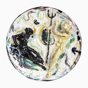 Polychrome glasierte Keramik, 1920er-1940er