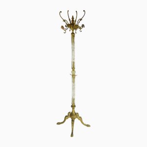 Italienische Vintage Garderobe aus Marmor & Messing