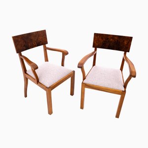Art Deco Sessel, Polen, 1940er, 2er Set