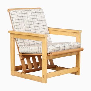 Trybo Lounge Chair in Pine by Edvin Helseth, Norway, 1960s