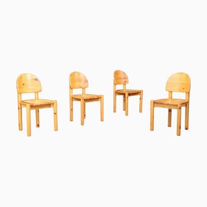 Sedie da pranzo di Rainer Daumiller per Hirtshals Savverk, Danimarca, 1970, set di 4