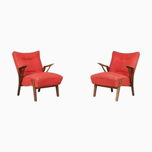 Art Deco Sessel aus Eiche von Antonin Kybal, 1930er, 2er Set