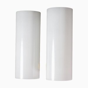 Mid-Century Modern Opaline Glass Wall Light attributed to Doria Leuchten, Germany, 1960s