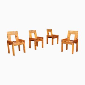 Dining Chairs by Silvio Coppola for Fratelli Montina, Italy, 1970s, Set of 4