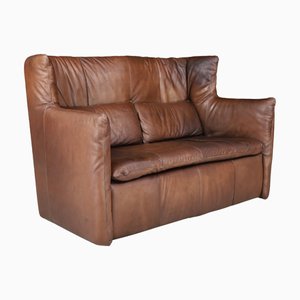 Leather Sofa attributed to Gerard van den Berg for Montis, Netherlands, 1970s