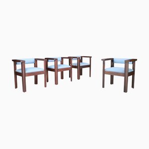 Idlor Armchairs by Angelo Mangiarotti for Lorenzon, 1960s, Set of 4
