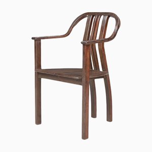 Fauteuil Art Déco en Bois Courbé, Tchécoslovaquie, 1930s