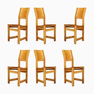 Sedie da pranzo scultoree Giuseppe Rivadossi per Officina Rivadossi, 1980, set di 6