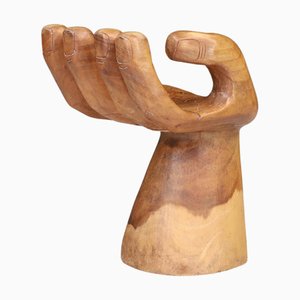 Mid-Century Modern Sculptural Hand Chair in the style of Pedro Friedeberg, 1970s