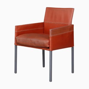 Modern Texas Armchairs in Patinated Leather by Karl-Friedrich Förster for KFF, 1980s