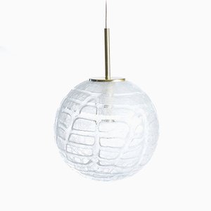 Large Glass Ceiling Light from Doria, 1970s