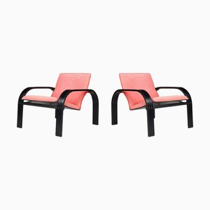 Alvar Aalto zugeschriebene Mid-Century Modern Armlehnstühle, Finnland, 1940, 2er Set