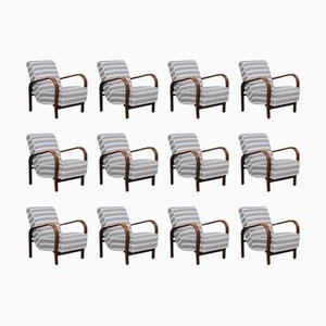 Lounge Chairs attributed to Koželka & Kropáček, Czech, 1930s