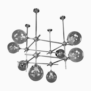 8-Light Modular Fixture attributed to Peter Rockel, the Palace of the Republic, Berlin, 1975